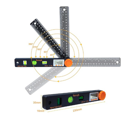 Measure, lock, and transfer angles with professional precision.