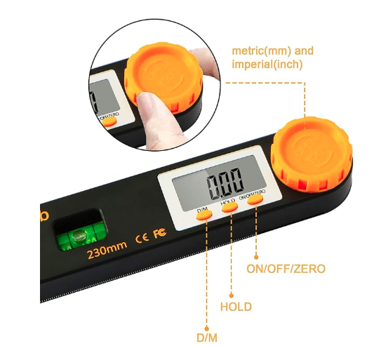 Measure, lock, and transfer angles with professional precision.