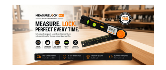 Measure, lock, and transfer angles with professional precision.