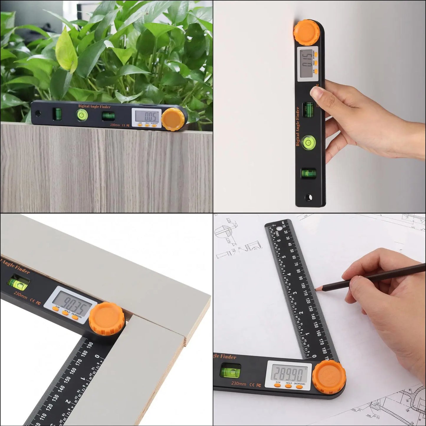 Measure, lock, and transfer angles with professional precision.